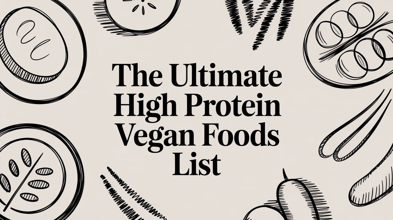 The Ultimate High Protein Vegan Foods List