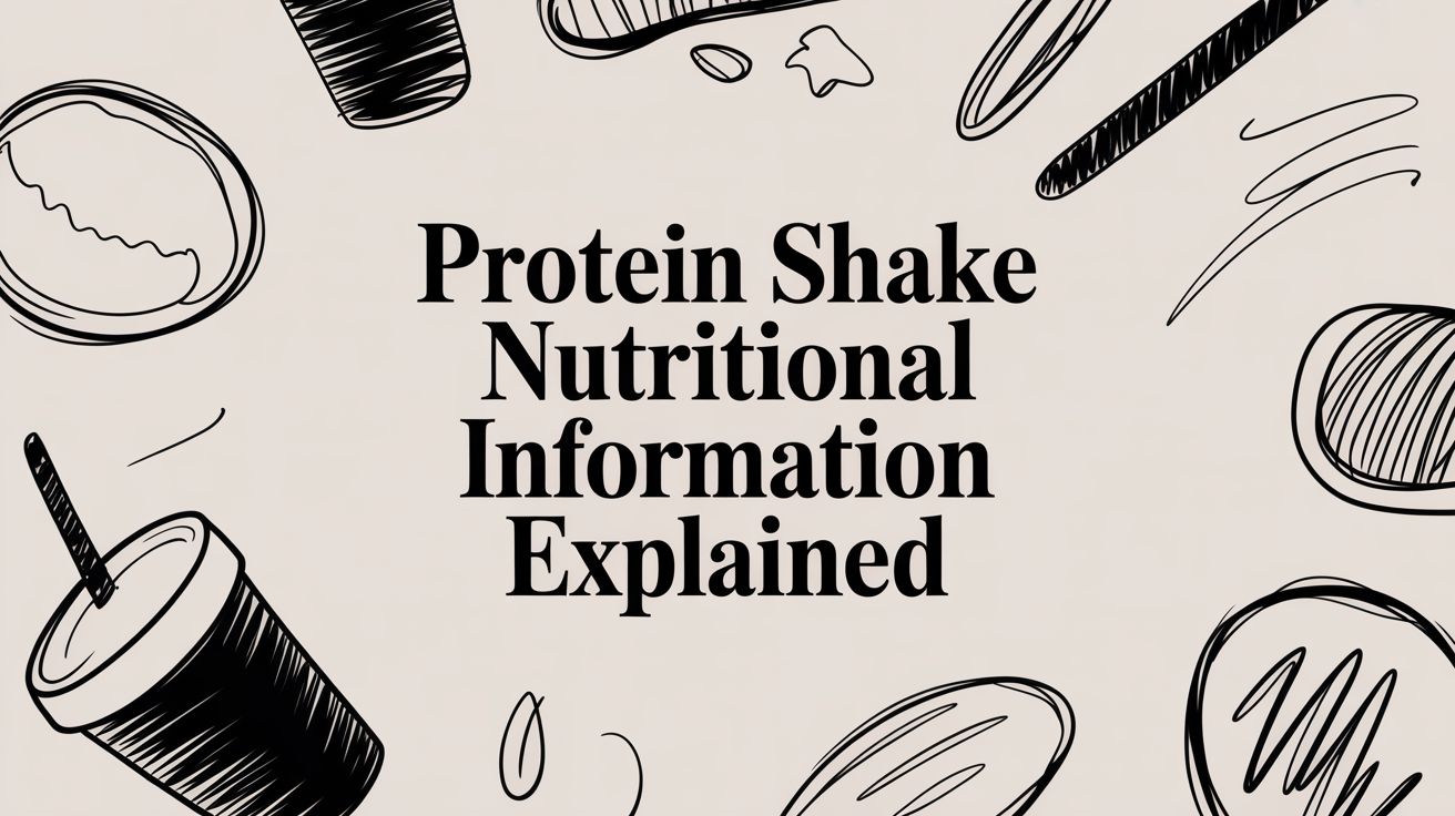 Protein Shake Nutritional Information Explained