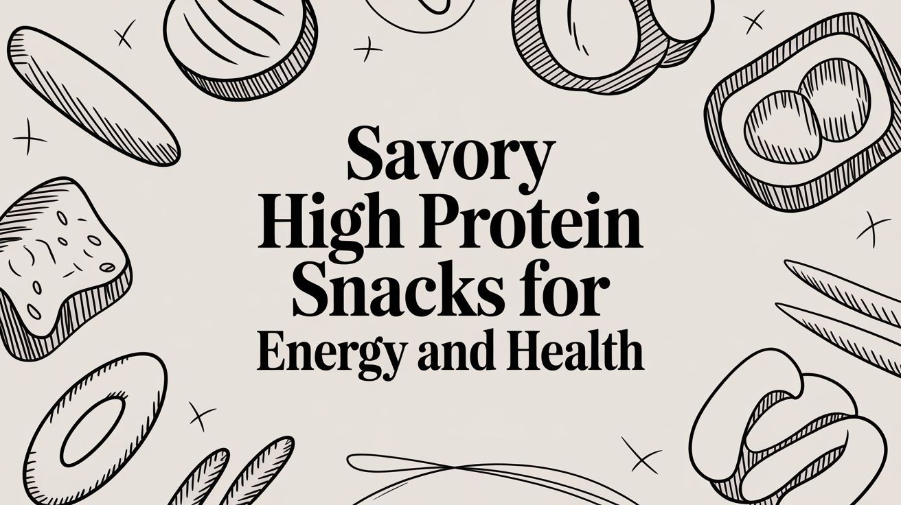 Savory High Protein Snacks for Energy and Health