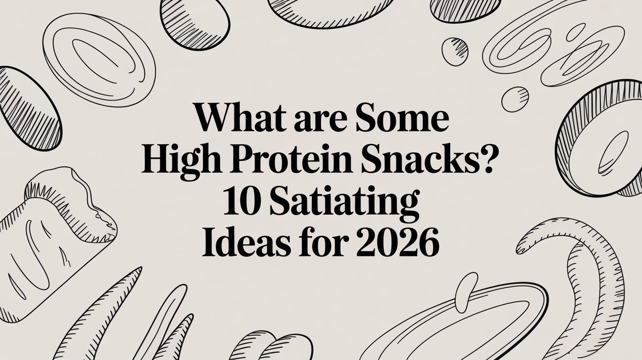What Are Some High Protein Snacks? 10 Satiating Ideas for 2026