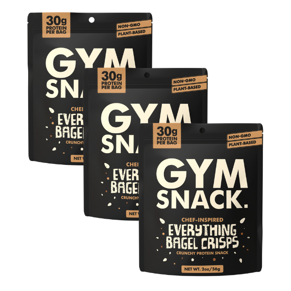 3-Pack Gym Snack Everything Bagel Crisps