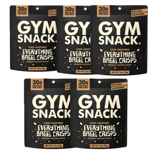 5-Pack Gym Snack Everything Bagel Crisps