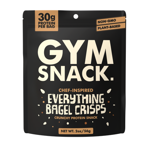 Gym Snack Everything Bagel Crisps bags