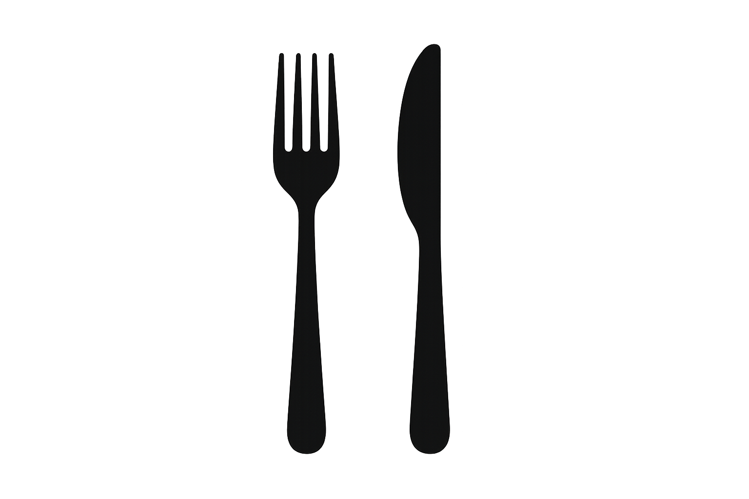 just do fork and knife 
