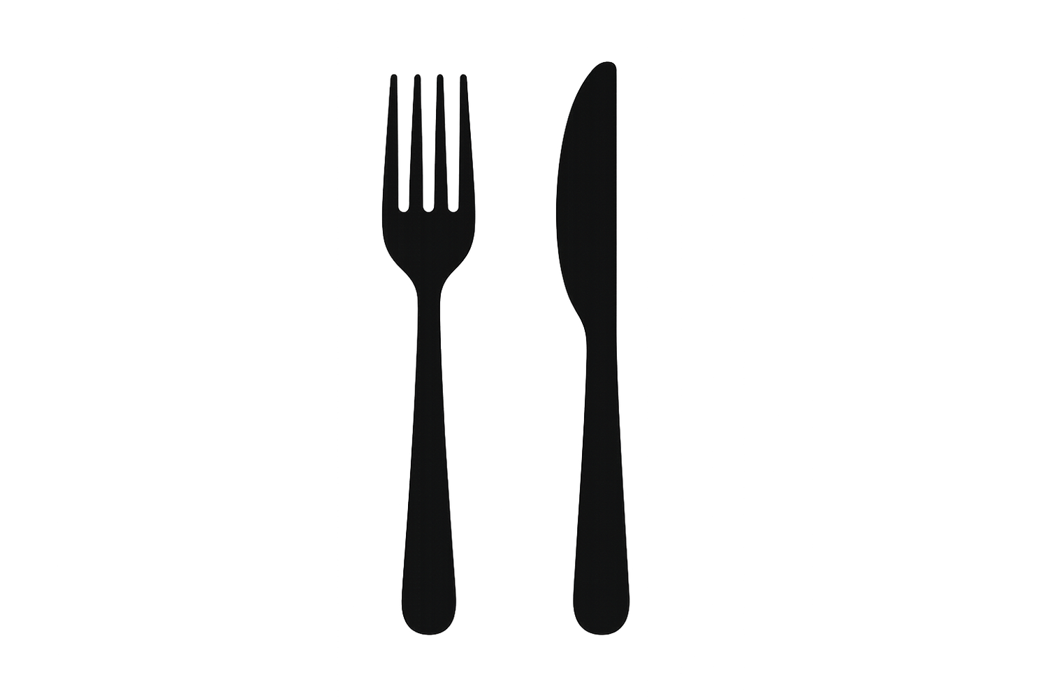 just do fork and knife 